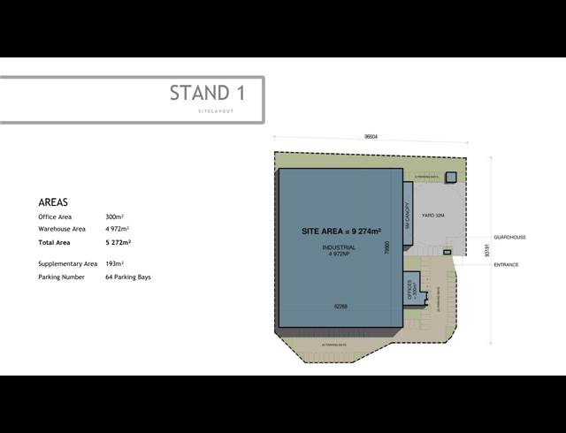 5,273M² WAREHOUSE TO LET IN WADEVILLE